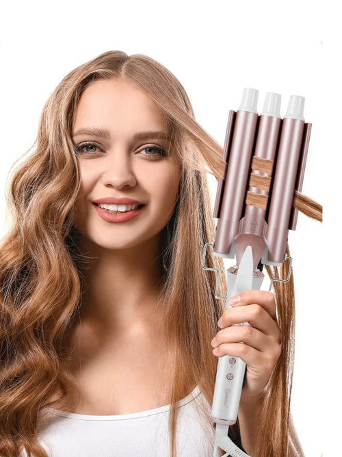 3-Barrel Hair Curling Iron