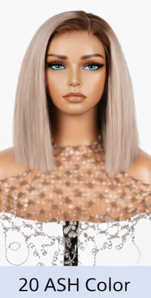 Red Rose Black 24' Highlights Body Wave Human Black Lace Front Human Hair Wigs