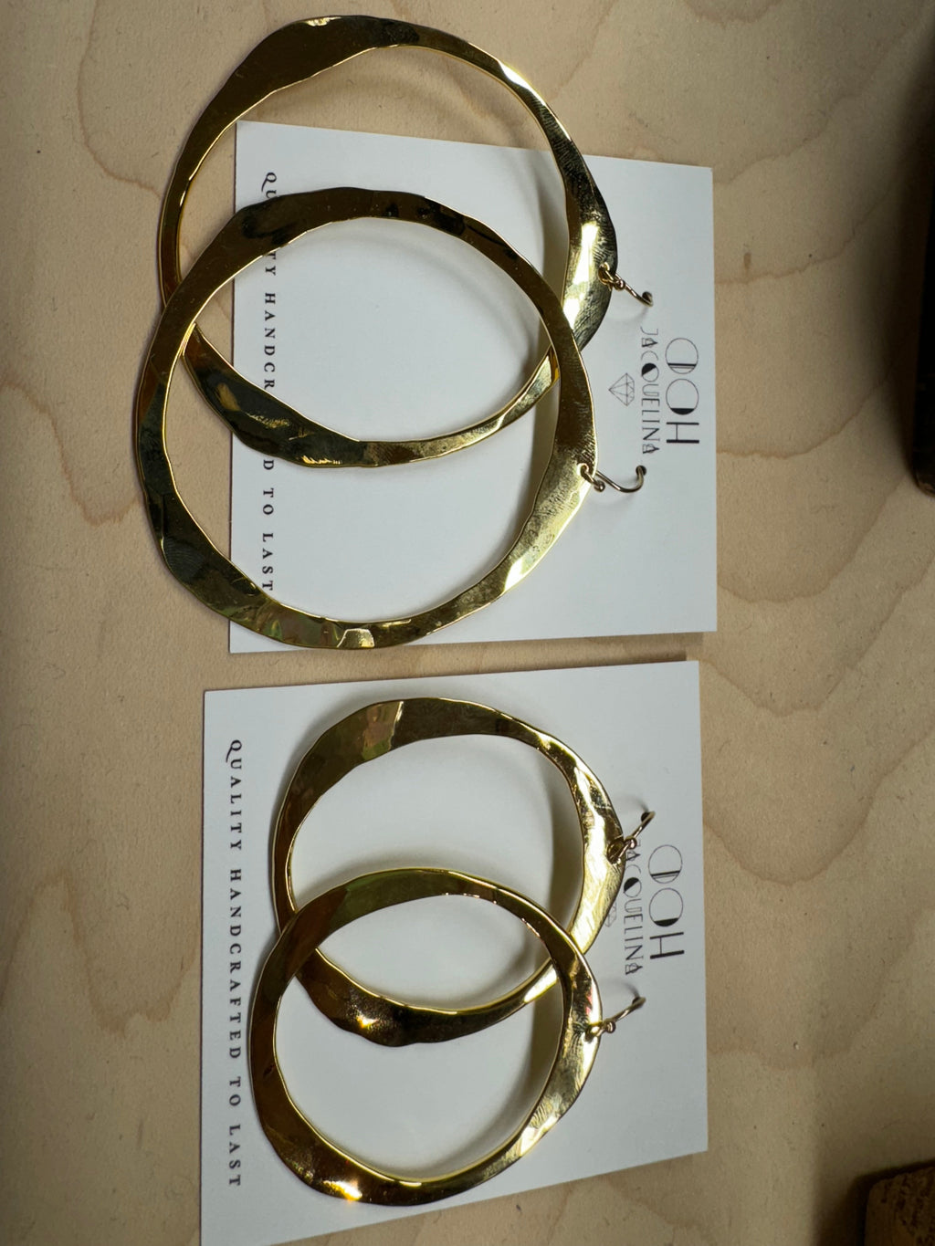 Hand Hammered Hoop earrings