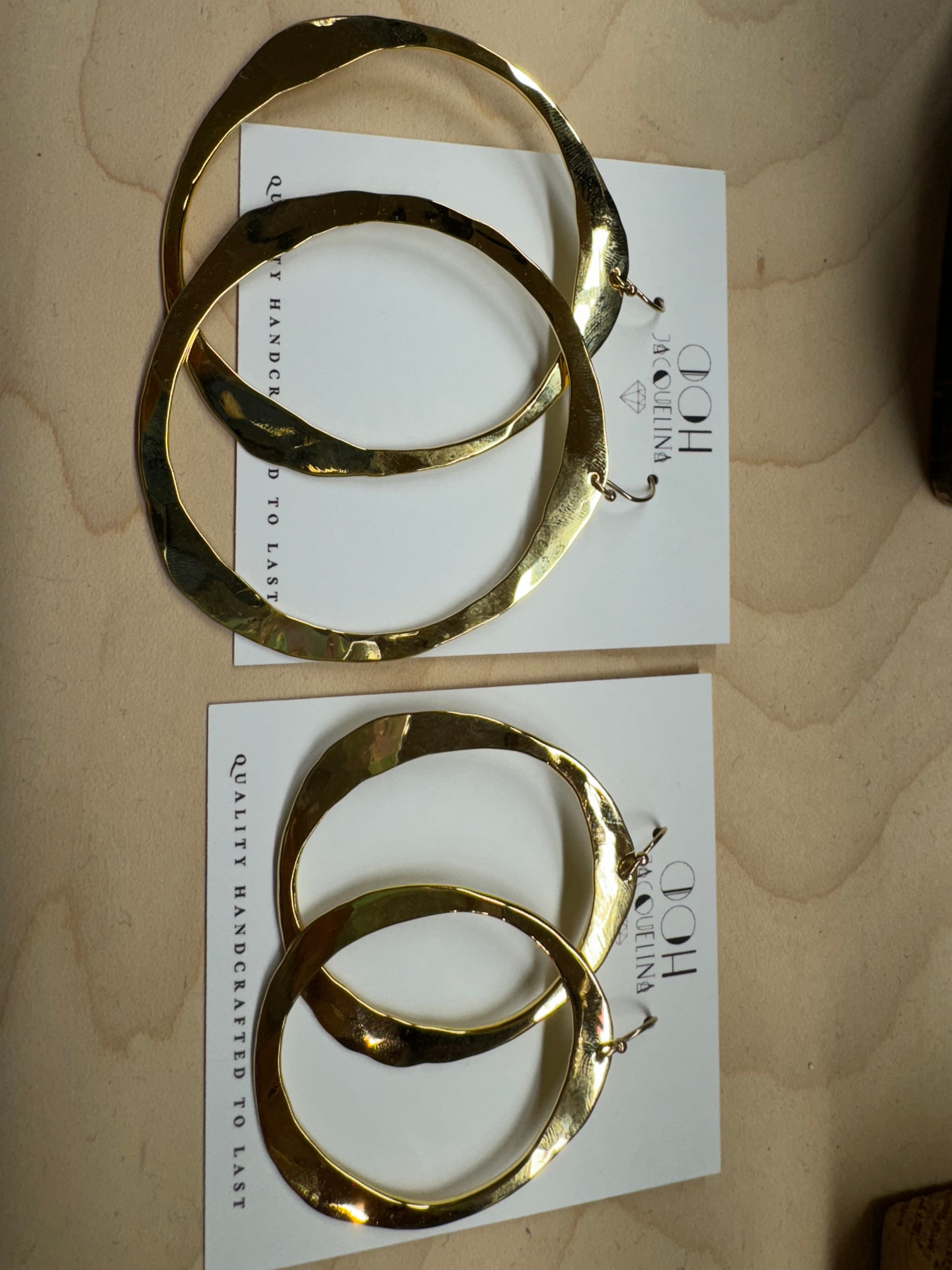 Hand Hammered Hoop earrings