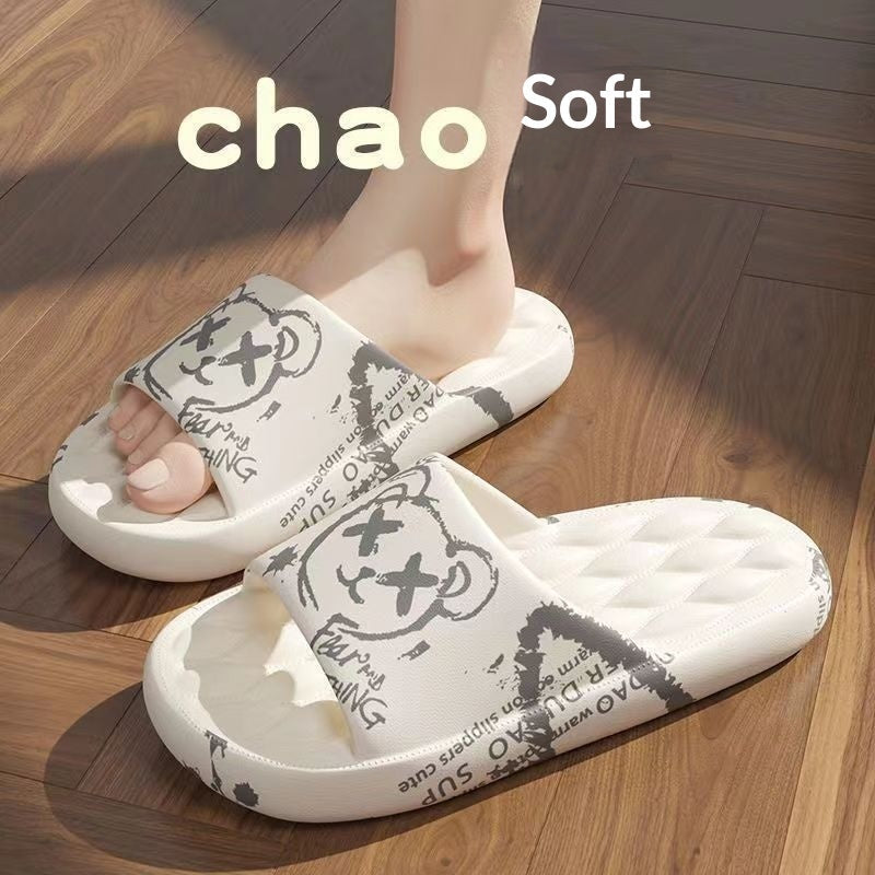 Women's Summer Slide Sandals - Casual Outdoor Slippers with Cute Designs
