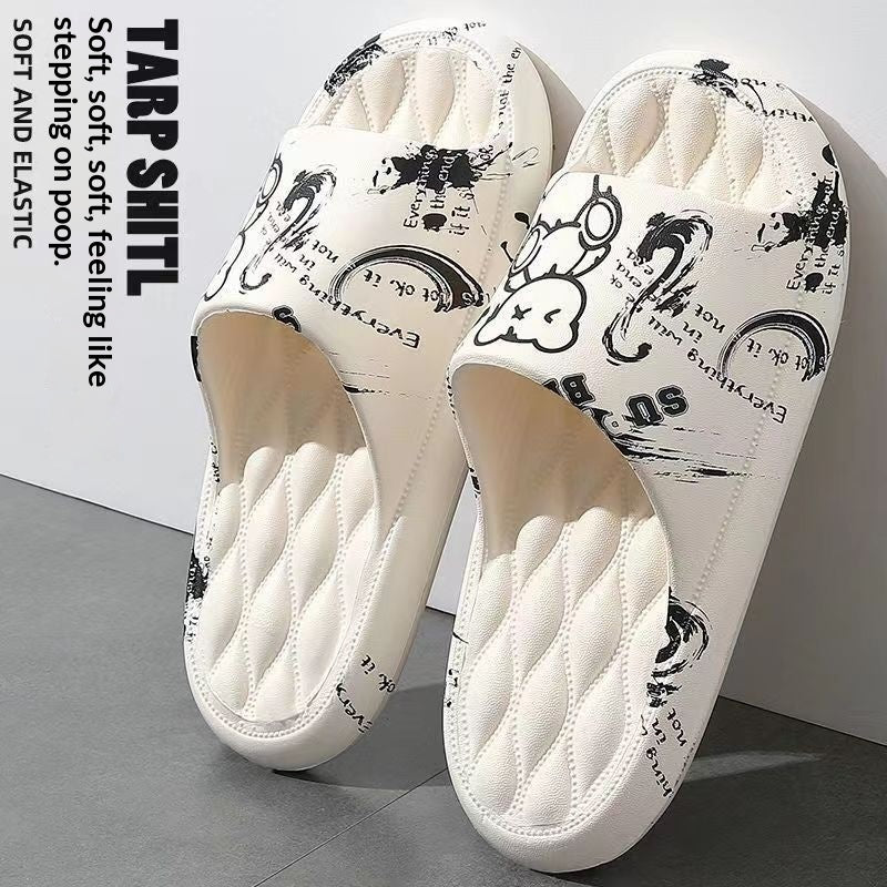Women's Summer Slide Sandals - Casual Outdoor Slippers with Cute Designs