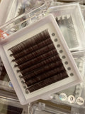 Espresso Brown-Black Color Lashes  （8-lines）