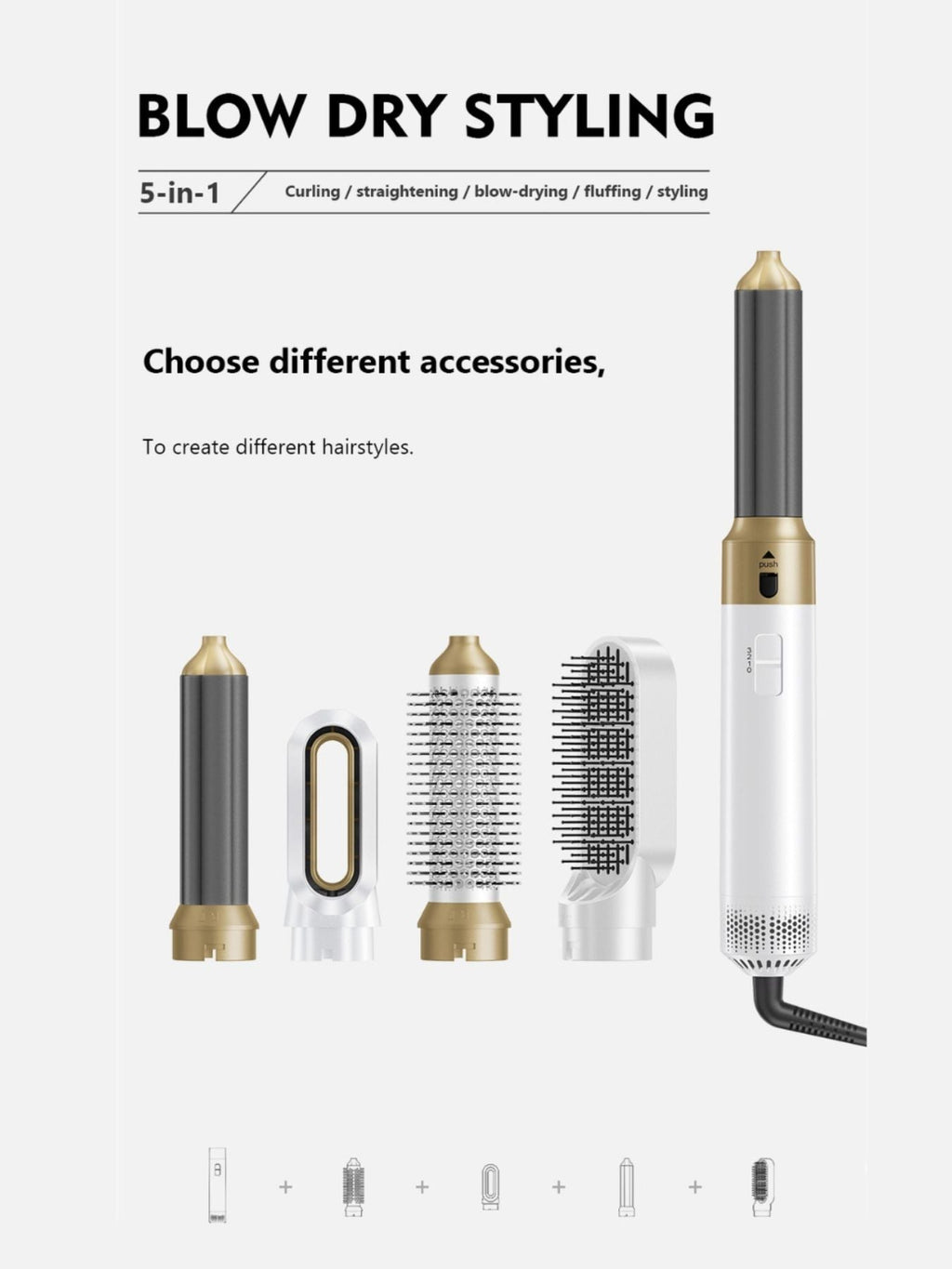 Adjustable Temperature Curling Iron