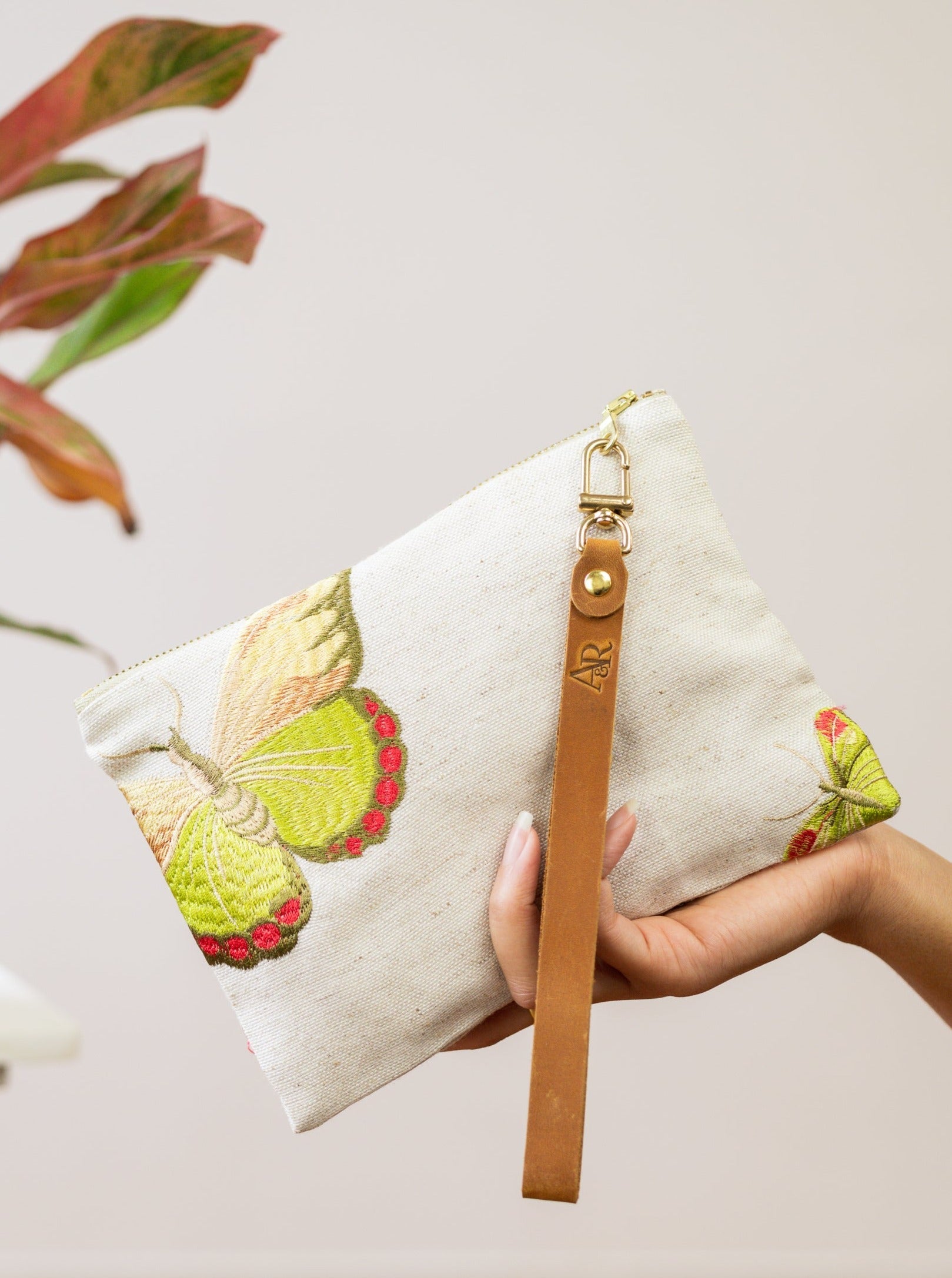 Butterfly Wristlet Purse
