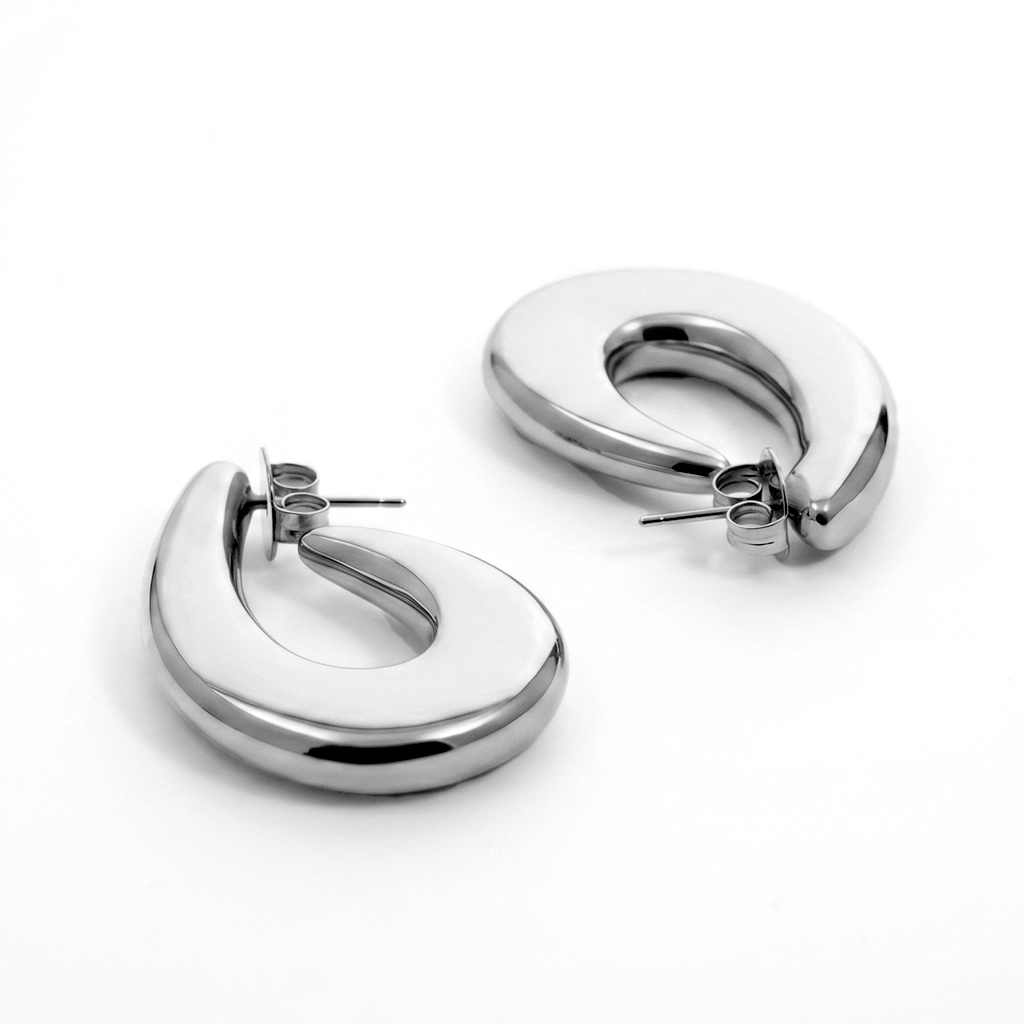 Clara Chunky Gold Hoop Earrings