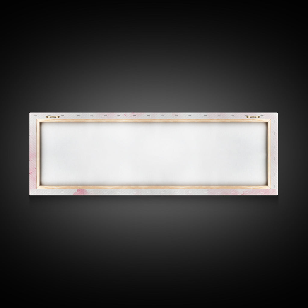 Framed Canvas Print of Makeup Brushes and Combs in Pink Ideal Gift Idea with Whimsical Art for Vanity or Beauty Room Wall Decor