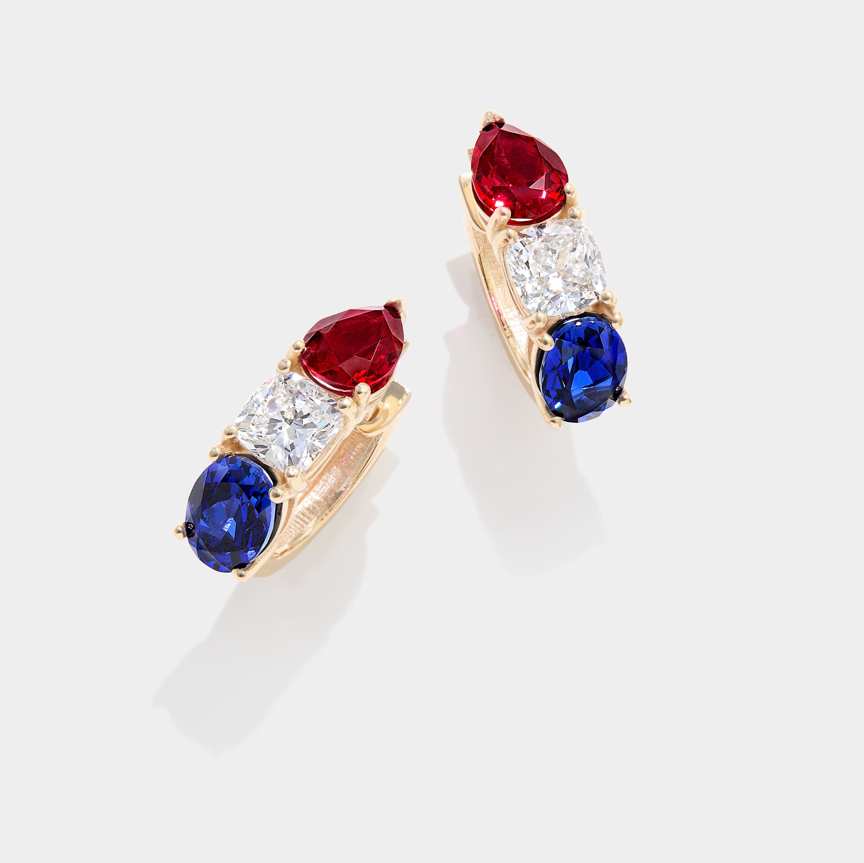 America250™ Signature Gemstone Hoop Earrings