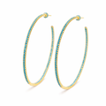 Turquoise Riviera Hoop Earrings