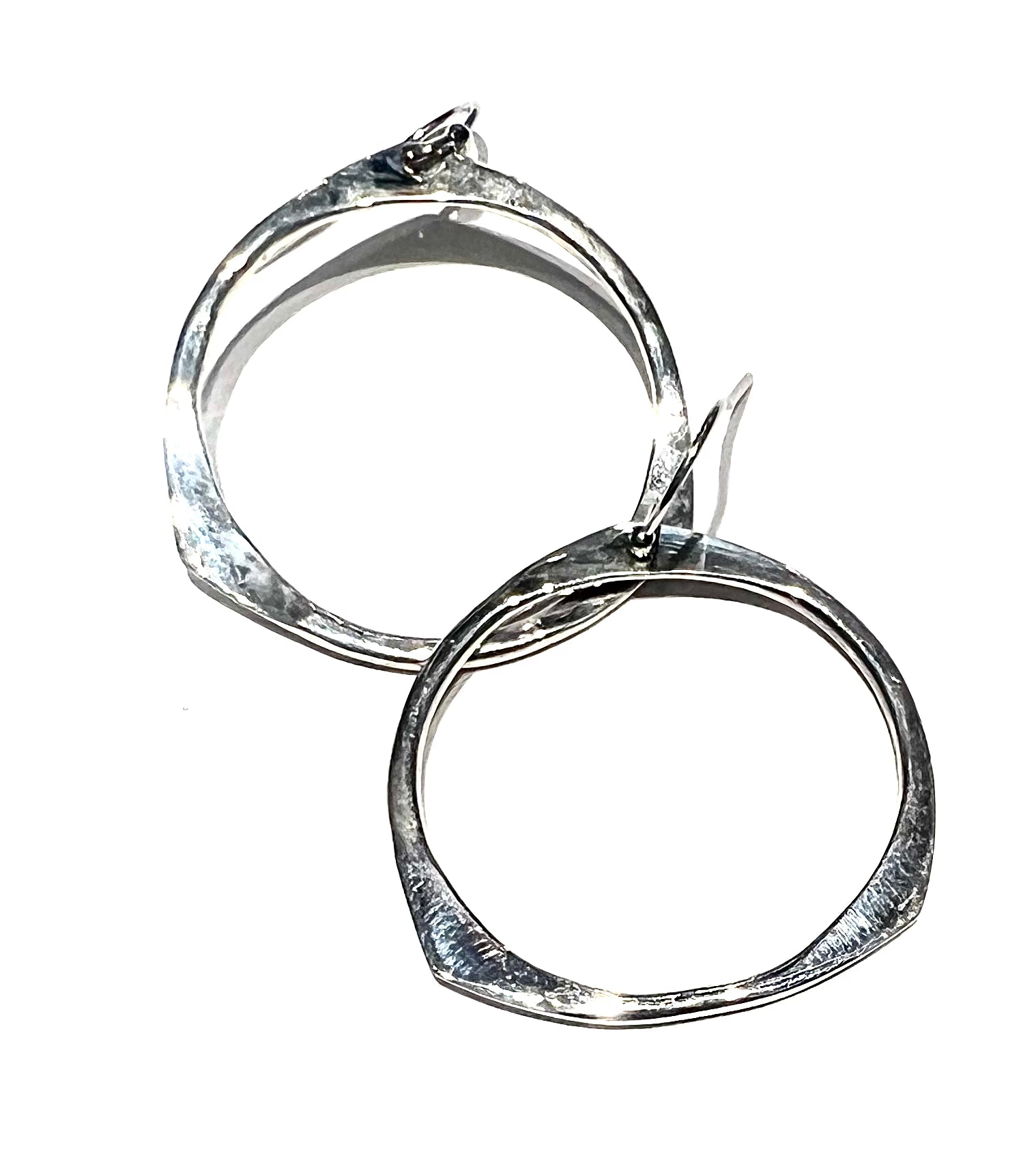 Hand Hammered Hoop earrings