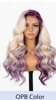 Princess Pink Brazilian Hair 24'  Glueless Body Wave Human Hair Pre-cut Lace Front Wigs