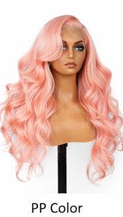 Cinnamon Brazilian Hair 24' Glueless Body Wave Human Hair Pre-cut Lace Front Wigs