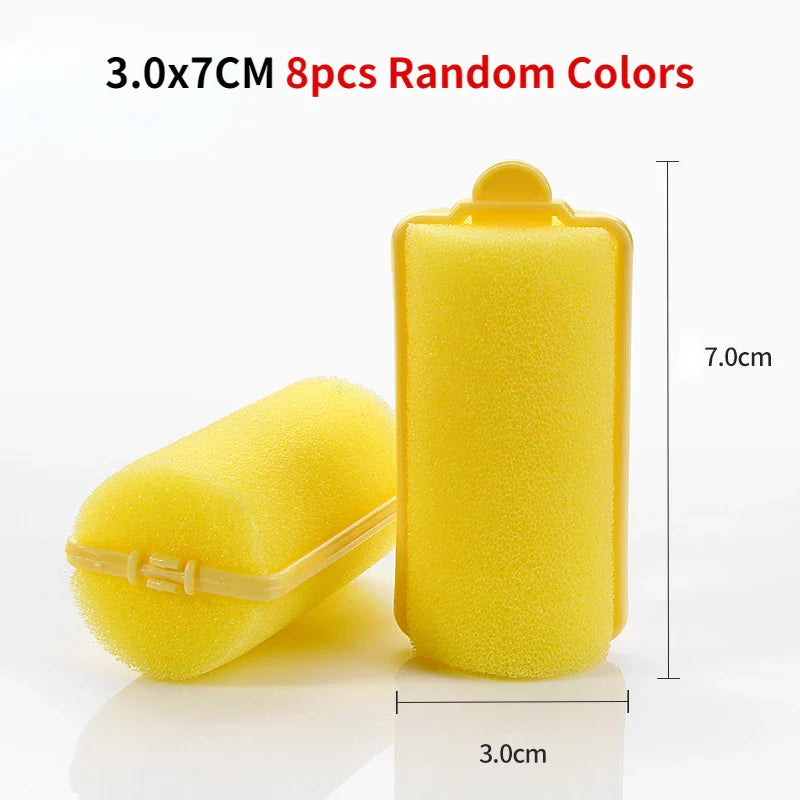 Soft Sponge Foam Cushion Hair Rollers | DIY Home Hair Styling Kit