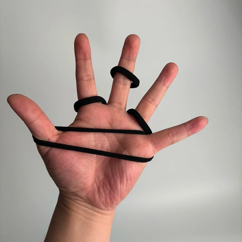 20-Pack Black Seamless High-Elastic Hairbands for Women — Non-Damaging Ponytail Holders & Hair Ties