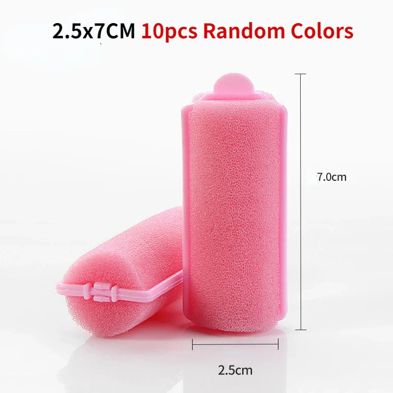 Soft Sponge Foam Cushion Hair Rollers | DIY Home Hair Styling Kit