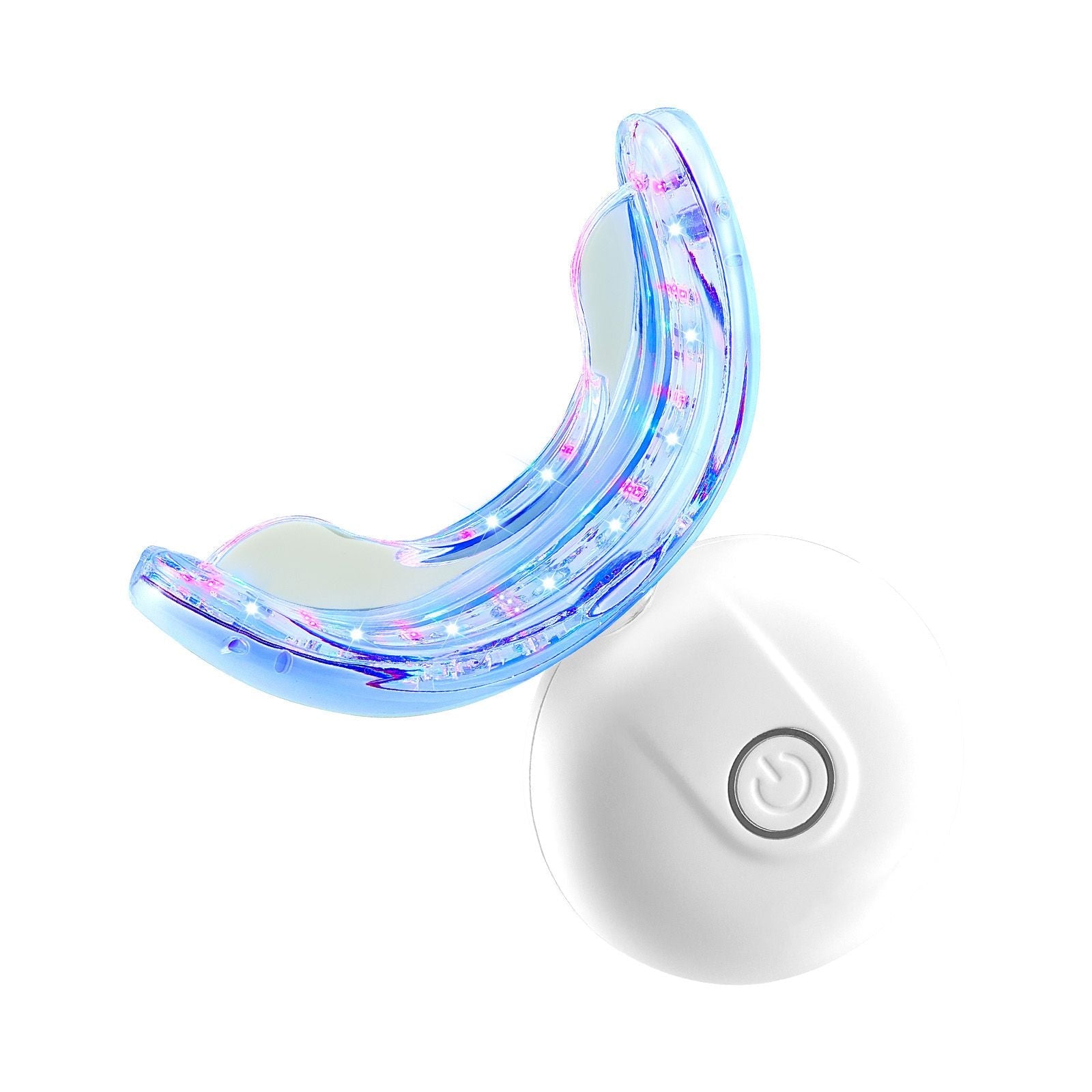 Teeth Whitening Kit with LED Light, 32 LED Accelerator Lights, Whitening Strips, Pens and Gel Syringes, U-Shaped Tray, Wireless Portable Kit Fast and Effectively Removes Stubborn Stains