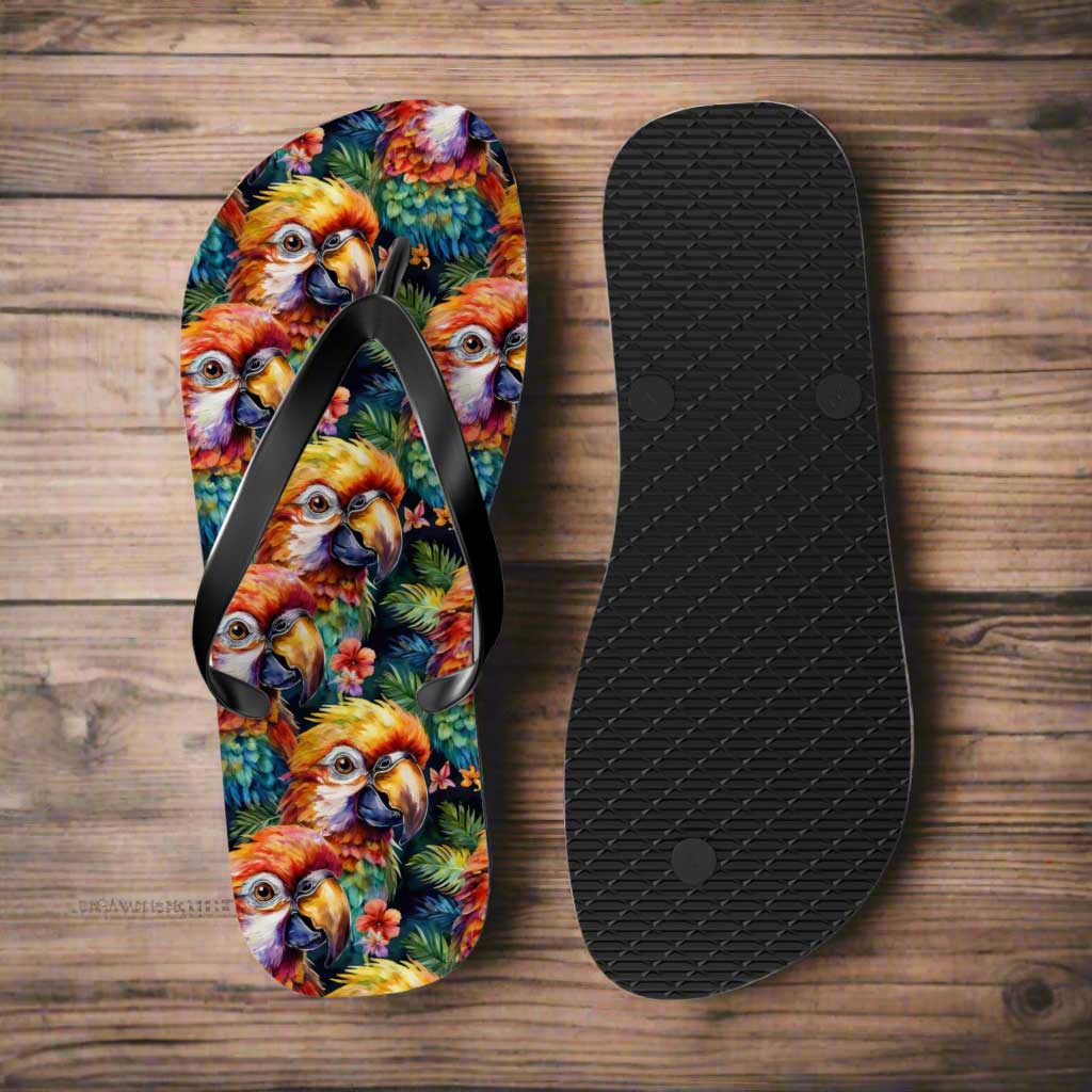 ParroHead Flip Flops 🩴  Fun Summer Sandals