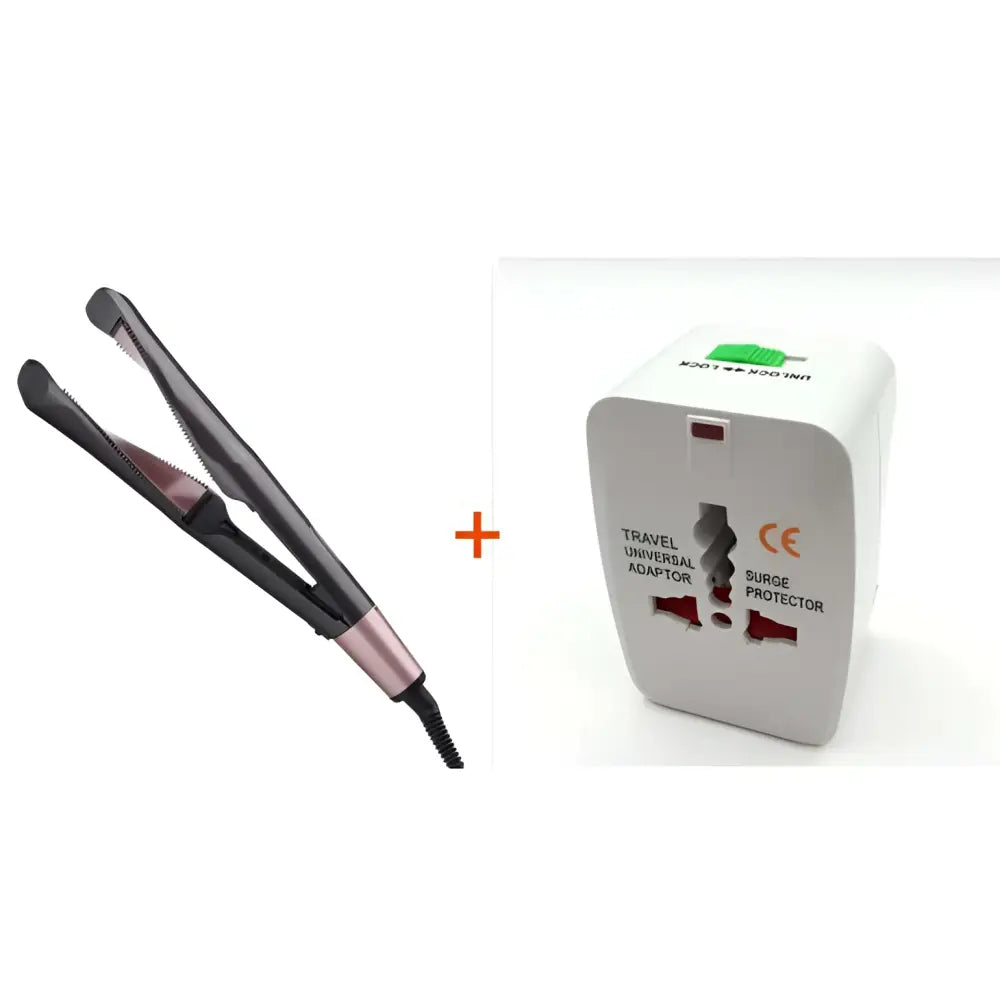Gold Ceramic Flat Iron for Curly Hair Care