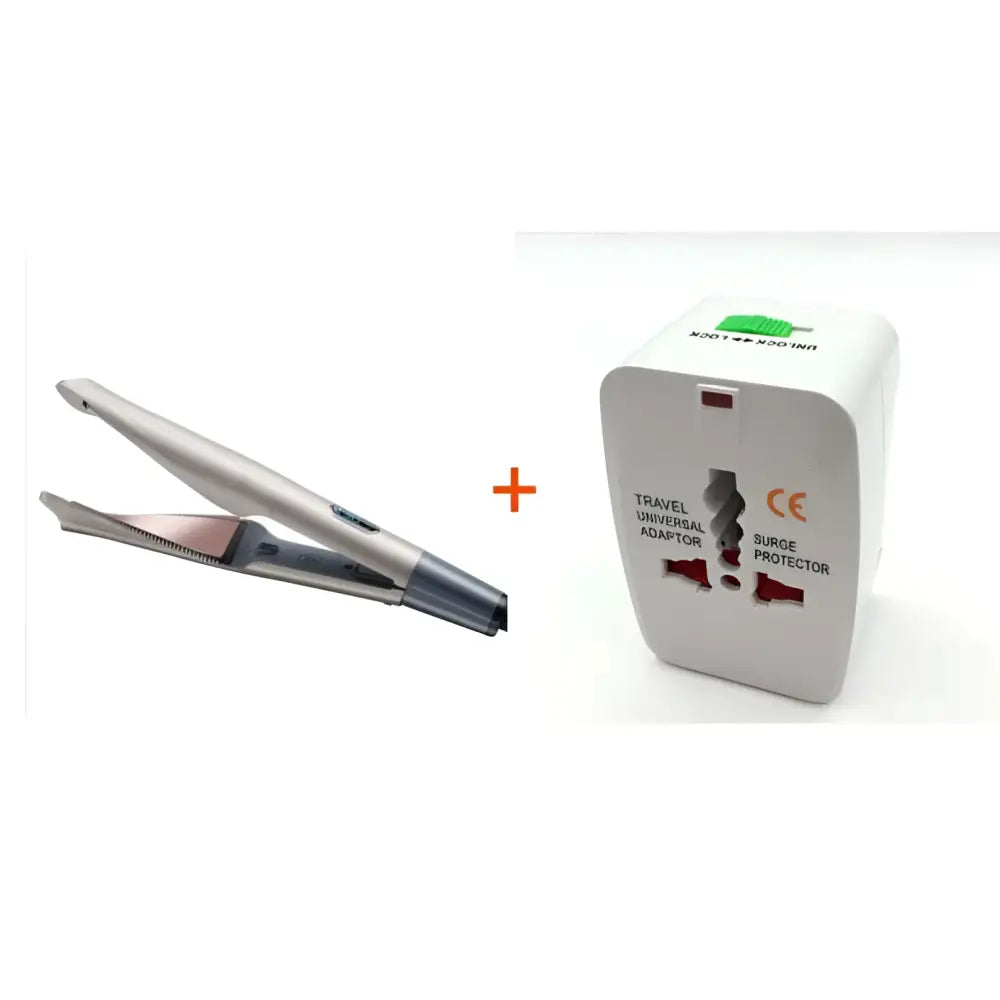 Gold Ceramic Flat Iron for Curly Hair Care