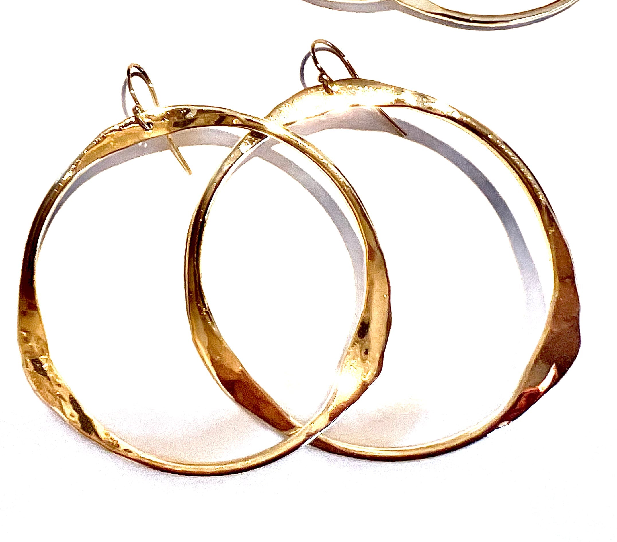 Hand Hammered Hoop earrings