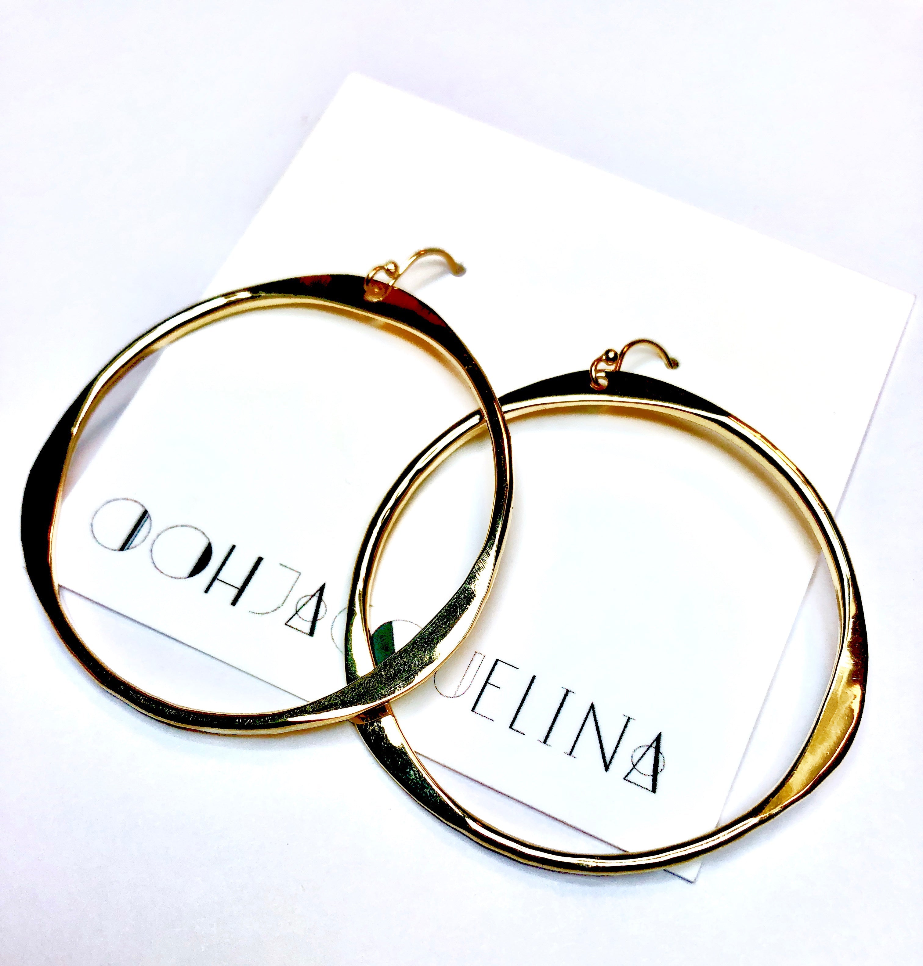 Hand Hammered Hoop earrings