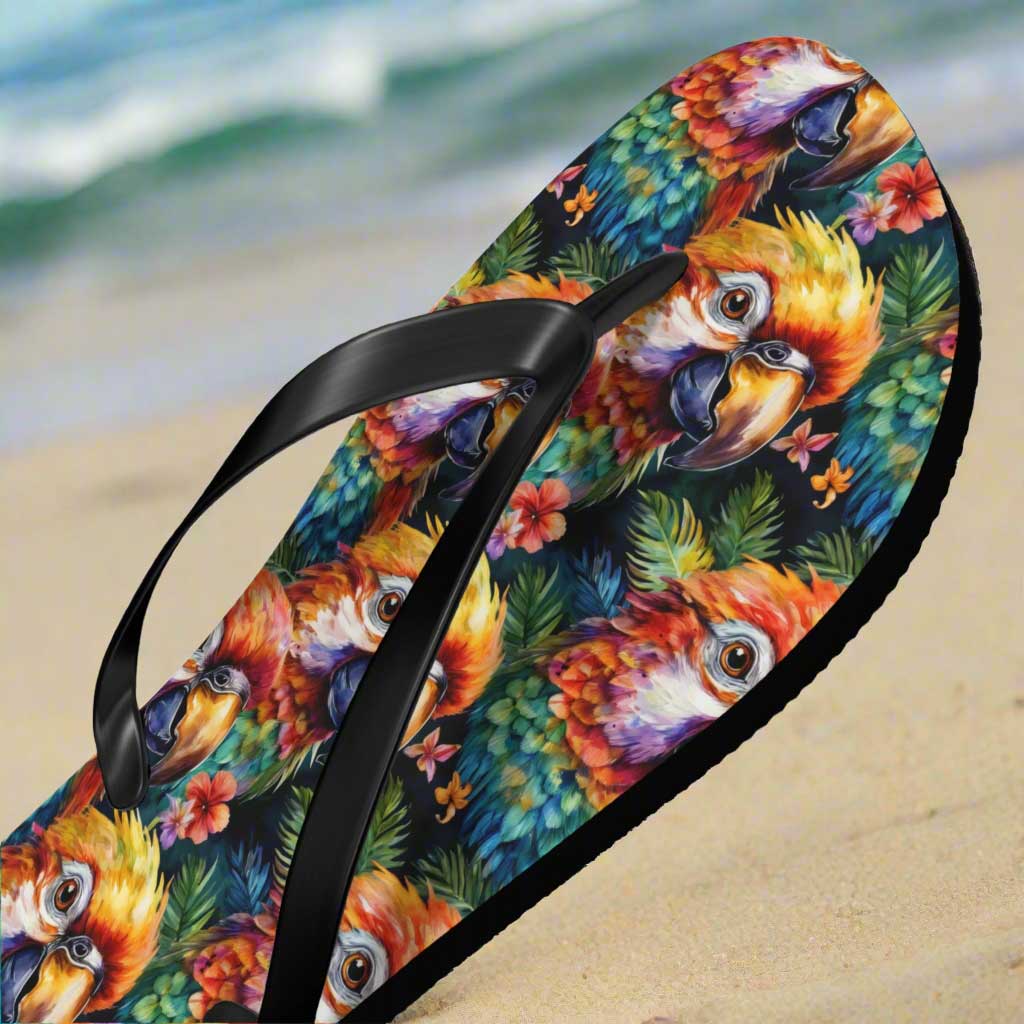 ParroHead Flip Flops 🩴  Fun Summer Sandals