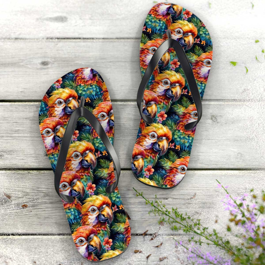 ParroHead Flip Flops 🩴  Fun Summer Sandals