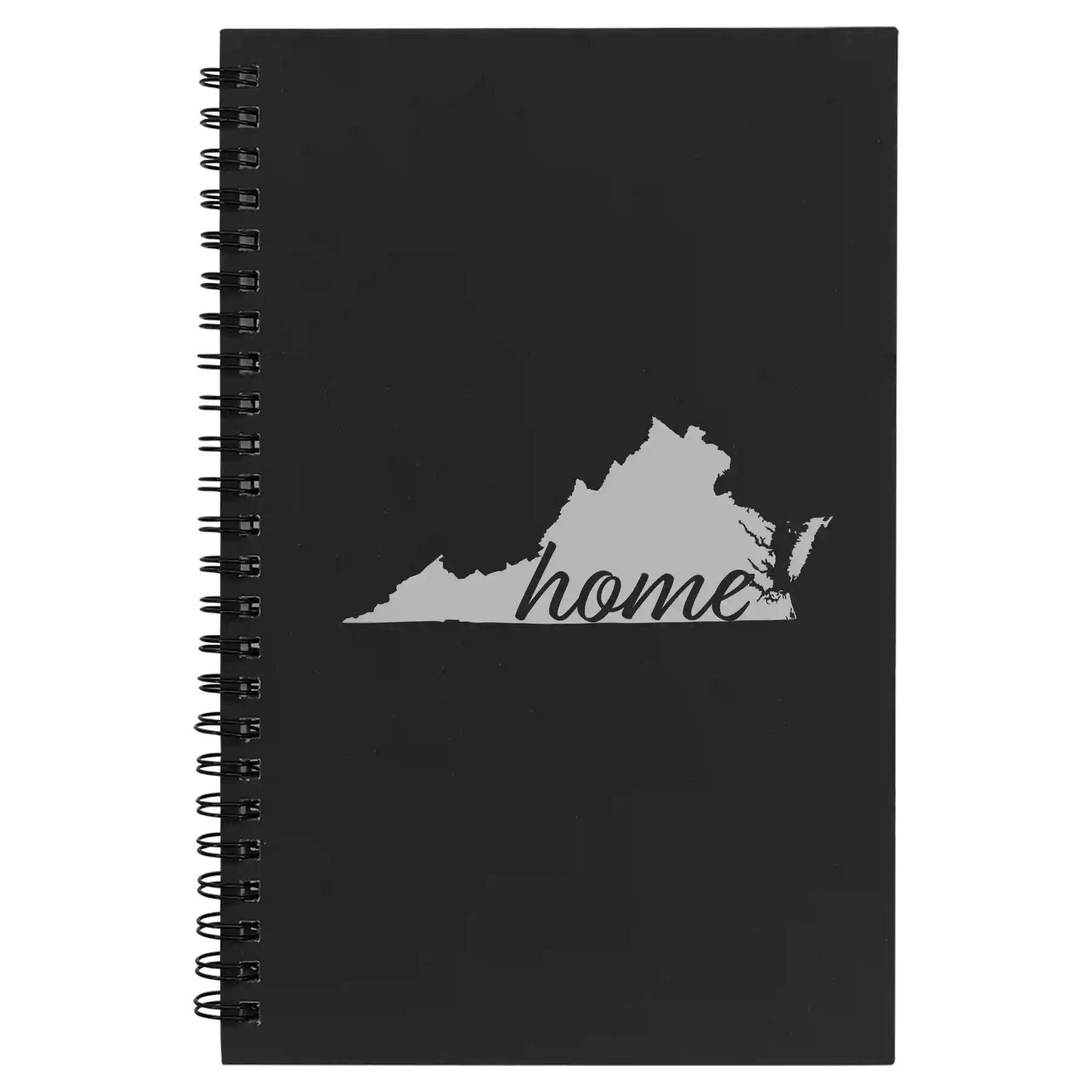 Virginia Home Spiral Notebook (small) | Black
